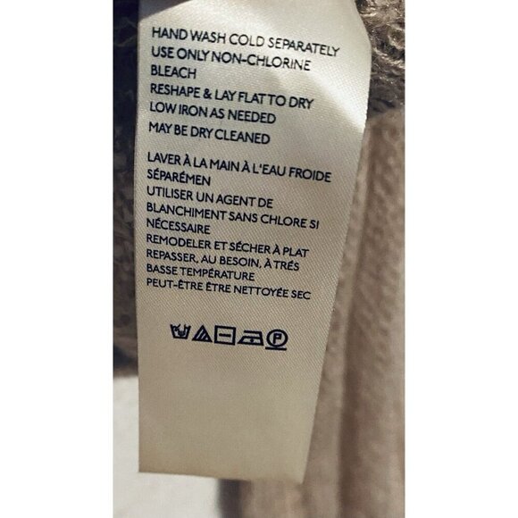 Free People Sweater Womens Small Beige Angel Pointelle Knit Slouchy Lightweight - Picture 7 of 8